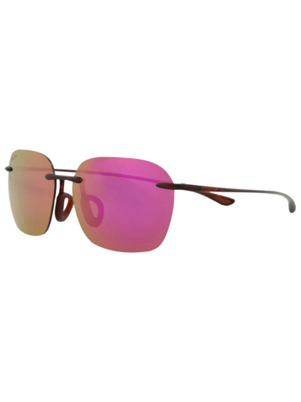 New Maui Jim Women's Sunglasses Square Rectangle Injection Frame Unisex Tortoise